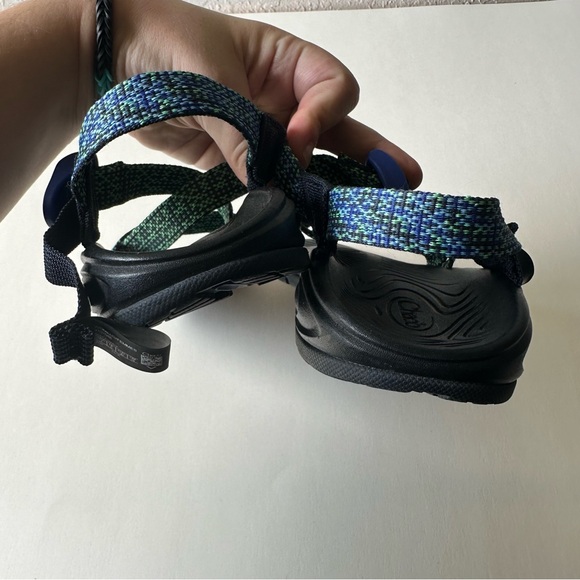 Chaco Blue Green Zvolv Adjustable Hiking Sandals - Picture 7 of 10